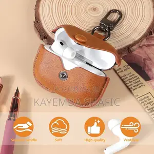 Premium Leather Case for AirPods Pro 2 with Anti-Lost Hook