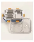 3 Compartment Stainless Steel Lunch Box - 2