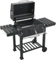 Portable Charcoal Barbecue Grill with Wheels - 2