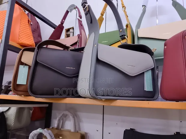 CHRISBELLA Two-Tone Grey Luxury Handbag Set - 1
