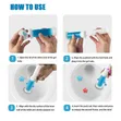 3pcs Toilet Cleaning Stamp Flowers & Freshener - 2