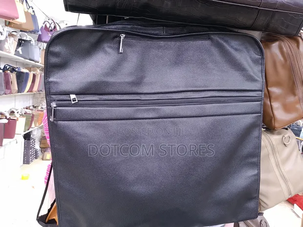 Genuine Leather Clothes Carrier Bag for Men - 1