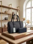 Chrisbella Iris Beige Handbag - 1