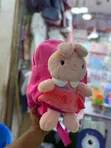 Plush Pink Bunny Backpack with Detachable Toy - 1