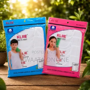 KLIIE Kids Cotton Vests - 3-Piece Pack