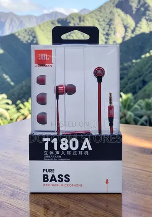 JBL T180A Pure Bass In-Ear Headphones