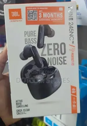 JBL Tune 245NC True Wireless Earphones - Black