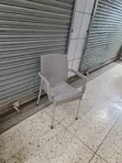 Plain Gray Plastic Chairs for Garden, Beach, Bar, and Hotel - 2