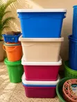 Multi-Space Heavy Duty Plastic Storage Boxes - 2