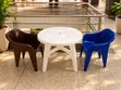 Simplive Outdoor/Indoor Plastic Dining Table and Chairs Set - 1