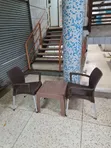 Rock Range Garden Plastic Table and Chairs Set - 1