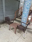 Rock Range Garden Plastic Table and Chairs Set - 2