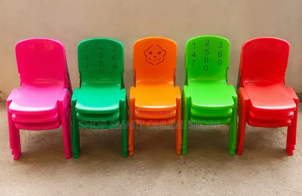 Brand New Kids Armless Plastic Chairs - 1