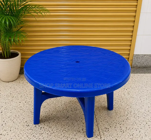 Brand New World Industries Outdoor Round Plastic Table - 1