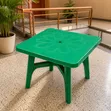 Green Dining Plastic Table 90cm x 90cm - 1