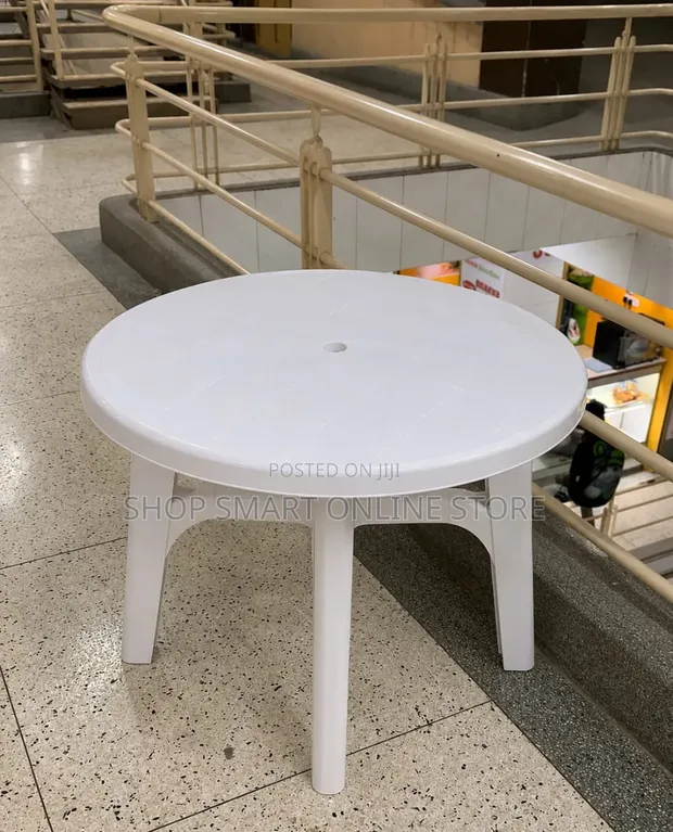 Brand New Round Plastic Dining Table - 1