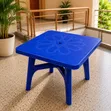 Blue Square Plastic Table - Brand New - 1