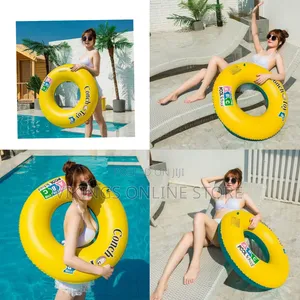 90cm Rubber Swimming Ring Pool Float