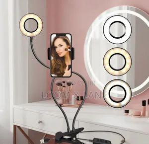 Professional Live Stream Ring Light Kit with Phone Holder