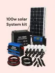 100W Solar Backup System - Full Kit - 1