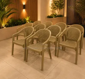 Brand New Plastic Chairs with Mesh Backrest