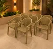 Brand New Plastic Chairs with Mesh Backrest - 1