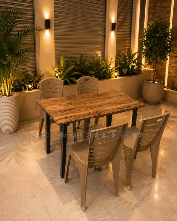 Restaurant Dining Table and Chairs Set - 1