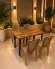 Restaurant Dining Table and Chairs Set - 1