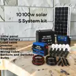 100W Home Solar Kit - Bright Lights & Phone Charging - 2