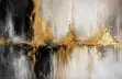 Ethereal Gold Horizon Abstract Canvas Art - 2