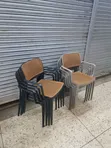 Linea-Mesh Back Plastic Chairs - 1