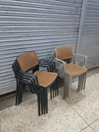 Linea-Mesh Back Plastic Chairs - 2