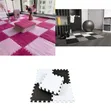 12 Pieces 30.5 x 30.5cm Non-Slip Interlocking Puzzle Foam Tiles - 1