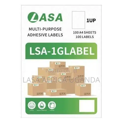 LASA Glossy A4 Adhesive Labels - 1