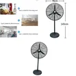 FS650 26-inch Industrial Electric Fan (230W Copper Motor) - 1
