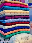 Six Line Colored Cotton Bath Towels - 2