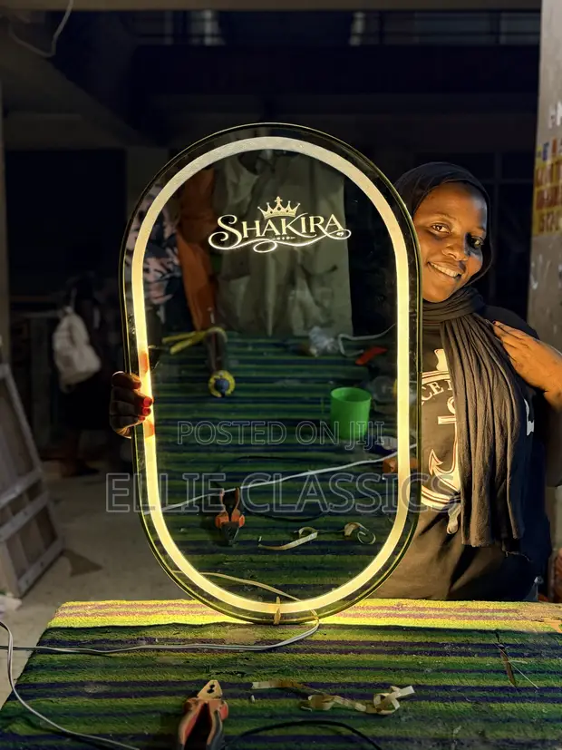 Customized Calligraphy Mirror with Light - 1