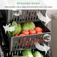 5-Tier Rotating Storage Rack - Black - 1
