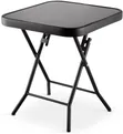 Glass Top Folding Side Table - 1