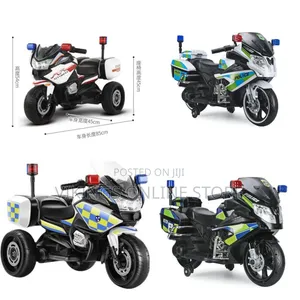 Electric Ride-On Police Motorcycle for Kids