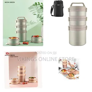 Stackable Stainless Steel Thermal Lunch Box 90OZ