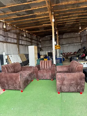 Brand New Brown Five Seater Sofa Set