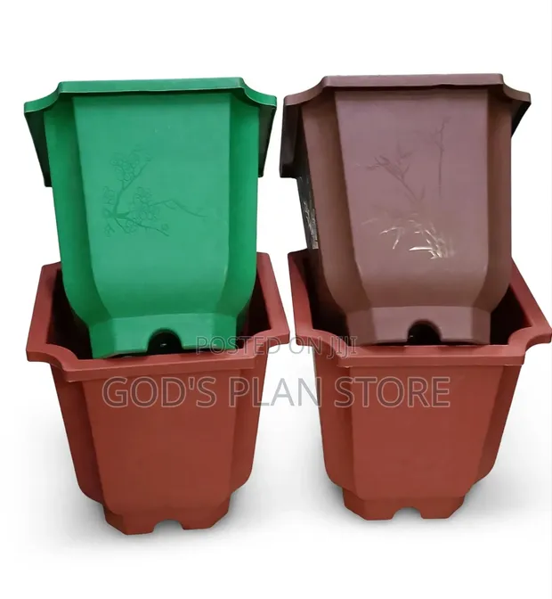 Decorative Plastic Flower Pots - 1