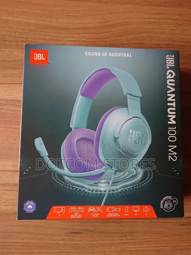 JBL Quantum 100M2 Wired Over-Ear Gaming Headset - 1