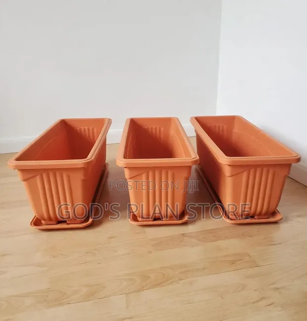 Nursery Plastic Flower Pots - Rectangle - 1