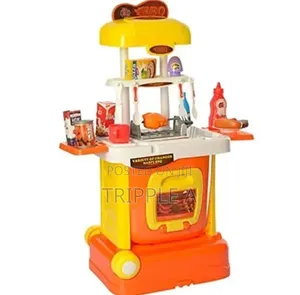 2-in-1 Kids BBQ Drawer Suitcase Play Set