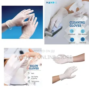 100 Pack Nitrile Disposable Gloves (Latex Free Vinyl)