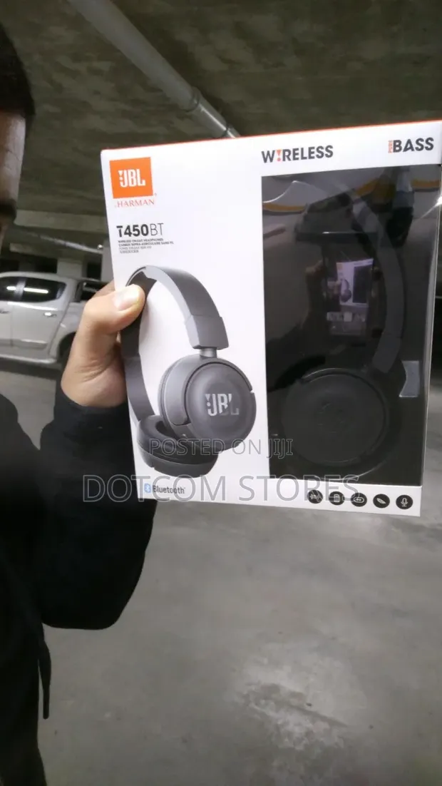 JBL T450BT Wireless On-Ear Headphones - 1