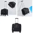 Soft Sided Laptop Roller Case Business Trolley Briefcase - 1