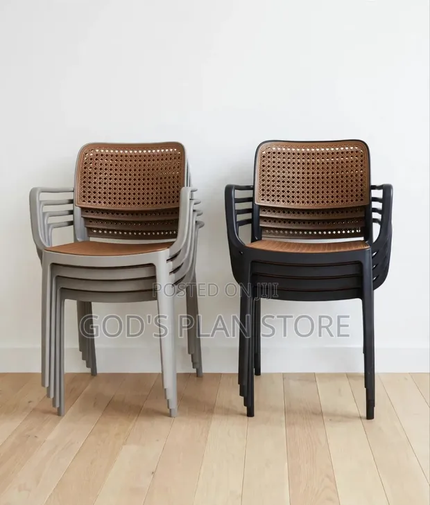 Deluxe Matt Design Dining Plastic Chairs (Brand New) - 1